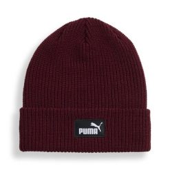 Głęboka czapka beanie Essentials PUMA. Czerwone czapki damskie Puma, bez wzorów, eleganckie. Za 79.00 zł.