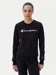 Champion Bluza 117752 Czarny Regular Fit. Czarne bluzy damskie Champion, xl, bez wzorów, z bawełny, bez ramiączek, bez kaptura. Za 199.99 zł.