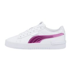 Buty damskie sportowe do chodzenia Puma JADA HOLO. Białe obuwie sportowe damskie Puma, na wiosnę, bez wzorów, z materiału, bez zapięcia, trekkingowe. Za 126.00 zł.