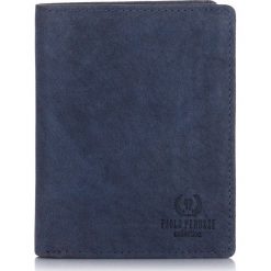 Portfel męski granatowy PAOLO PERUZZI IN-01-DB. Niebieskie portfele męskie Paolo Peruzzi, bez wzorów, z materiału. Za 59.99 zł.