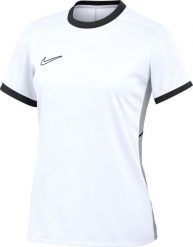 Nike Koszulka damska Nike Dri-Fit Academy 25 SS biała FZ9756 100 XL. Białe bluzki damskie Nike, xl, bez wzorów, bez kołnierzyka, bez ramiączek. Za 80.99 zł.