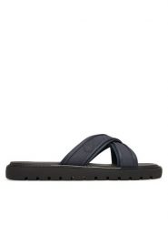 Calvin Klein Klapki Sq Molded Sandal Xcross Wb HM0HM02101 Granatowy. Niebieskie klapki męskie Calvin Klein, bez wzorów, z materiału, bez zapięcia. Za 359.99 zł.