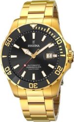 Zegarek Festina Zegarek męski Festina F20533-2 złoty. Żółte zegarki męskie Festina, bez wzorów, złote. Za 961.99 zł.