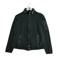 Second life - Damski sweter z pełnym zamkiem w kolorze czarnym - Jak nowy. Czarne swetry nierozpinane damskie Ralph Lauren, bez wzorów, bez kołnierzyka, bez ramiączek. Za 135.32 zł.