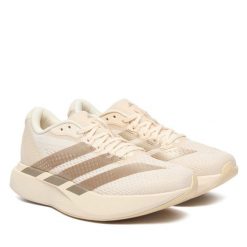 Buty do biegania adidas. Białe obuwie sportowe damskie Adidas, bez wzorów, bez zapięcia, do biegania. Za 439.99 zł.