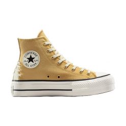 Buty sportowe Converse Chuck Taylor All Star Lift Platform Crafted Laces. Brązowe buty sportowe męskie Converse, bez wzorów, bez zapięcia. Za 490.00 zł.