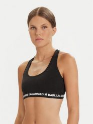 KARL LAGERFELD Biustonosz top A1W47007 Czarny. Czarne topy damskie KARL LAGERFELD, xs, bez wzorów, z lyocellu, bez kołnierzyka, bez ramiączek. Za 129.99 zł.