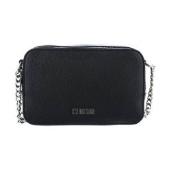 Czarna Stylowa Damska Torebka Big Star. Czarne listonoszki damskie Big Star Accessories, z aplikacjami, ze skóry ekologicznej, bez dodatków. Za 159.00 zł.