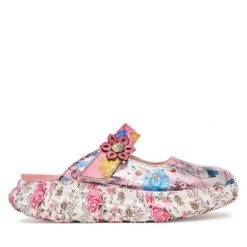 Klapki Laura Vita. Czerwone klapki damskie Laura Vita, bez wzorów, bez obcasa, bez zapięcia. Za 389.99 zł.