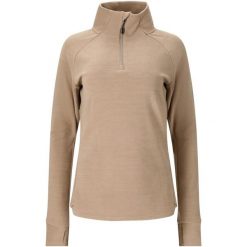 Damski polar 1/2 zip Whistler Kajsa. Brązowe bielizna sportowa damska Whistler, bez wzorów, z polaru. Za 192.00 zł.
