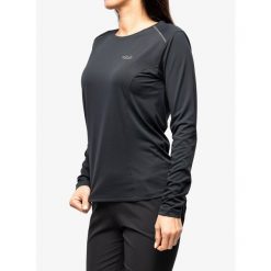 Bluza damska Rab Force LS Tee. Szare bluzy damskie RAB, na zimę, l, bez wzorów, sportowe, bez ramiączek, bez kaptura. Za 195.99 zł.
