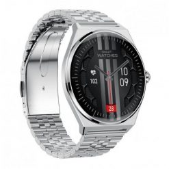 Ecowatch Smartwatch EW05 SILVER. Szare zegarki smartwatch MAXCOM, bez wzorów. Za 257.82 zł.