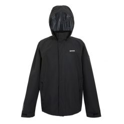 Męska Kurtka Wodoodporna Matt II. Czarne kurtki męskie Regatta, m, bez wzorów, z materiału, klasyczne, z kapturem. Za 238.99 zł.