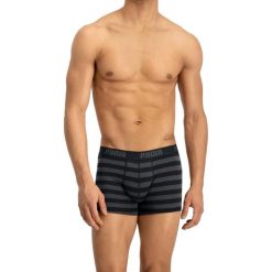 Bokserki Męskie (zestaw 2 Sztuk). Czarne bokserki męskie Puma, bez wzorów, z bawełny. Za 118.99 zł.