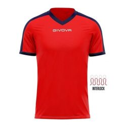 T-shirt Sportowy Givova Revolution 3XL Czerwono-Niebieski Unisex. Czerwone koszulki sportowe damskie Givova, xl, bez wzorów, z poliesteru, bez ramiączek, do biegania. Za 52.75 zł.