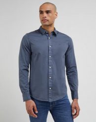 LEE PATCH SHIRT MĘSKA KOSZULA TAINT GREY LL37BMA66. Szare koszule męskie Lee, m, bez wzorów, bez kołnierzyka, bez ramiączek. Za 129.99 zł.