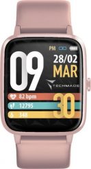 Smartwatch Techmade TM-MOVE Różowy (3602-1-316-181662). Czerwone zegarki smartwatch Techmade, bez wzorów. Za 335.30 zł.
