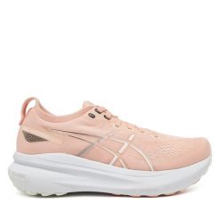 Buty do biegania Asics. Czerwone obuwie sportowe damskie Asics, bez wzorów, bez zapięcia, do biegania, asics gel kayano. Za 549.99 zł.