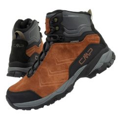 Buty męskie trekkingowe CMP Melnick. Brązowe trekkingi męskie CMP, ze skóry, bez zapięcia. Za 329.93 zł.