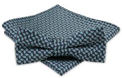 Modna Mucha Męska - Alties - Granat z Seledynowym Akcentem. Niebieskie krawaty i muchy Alties, bez wzorów, eleganckie. Za 54.00 zł.