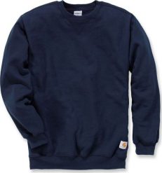 Carhartt Bluza Carhartt Midweight Crewneck New Navy. Niebieskie bluzy męskie Carhartt, m, bez wzorów, bez ramiączek, bez kaptura. Za 212.89 zł.