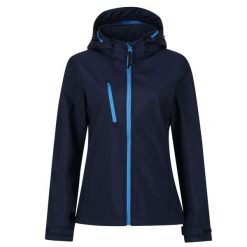 Kurtka Damska Venturer 3 Layer Hooded Soft Shell Jacket. Niebieskie kurtki sportowe damskie Regatta, l, bez wzorów, bez ramiączek, bez kaptura, trekkingowe. Za 198.99 zł.