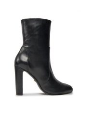 Stuart Weitzman Botki Vida 100 Zip Bootie SG232 Czarny. Czarne botki damskie Stuart Weitzman, bez wzorów, ze skóry, bez obcasa, na słupku, bez zapięcia. Za 2,249.00 zł.