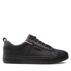 Trampki Big Star Shoes. Czarne trampki i tenisówki damskie BIG STAR SHOES, bez wzorów, bez zapięcia. Za 99.99 zł.