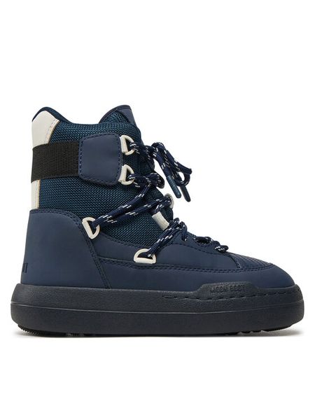 Moon Boot Śniegowce Park Sneaker Boot 80D2470060 Granatowy. Niebieskie buty zimowe męskie Moon Boot, bez wzorów, ze skóry, bez obcasa, bez zapięcia. Za 899.99 zł.