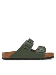 Birkenstock Klapki Arizona 1029165 Zielony. Zielone klapki męskie Birkenstock, bez wzorów, ze skóry, bez zapięcia. Za 499.99 zł.