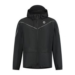 Kurtka na deszcz unisex Rogelli Commuter Essential. Czarne kurtki męskie Rogelli, l, bez wzorów, biznesowe, bez kaptura. Za 327.00 zł.