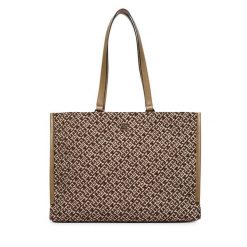 Torebka Tommy Hilfiger. Brązowe shopperki damskie Tommy Hilfiger, bez wzorów, bez dodatków. Za 699.99 zł.