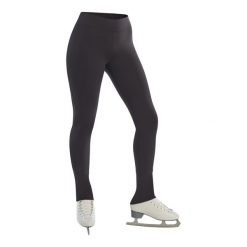 Legginsy Treningowe Do Jazdy Figurowej Na Łyżwach. Czarne legginsy damskie AXELYS, bez wzorów, z elastanu. W wyprzedaży za 99.99 zł.