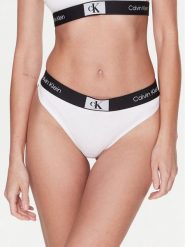 Calvin Klein Underwear Stringi 000QF7221E Biały. Białe majtki damskie Calvin Klein Underwear, z bawełny. Za 49.99 zł.