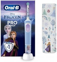 Szczoteczka Oral-B Vitality Pro Kids Frozen + Etui Niebieska. Niebieskie szczoteczki elektryczne Oral-B. Za 129.15 zł.