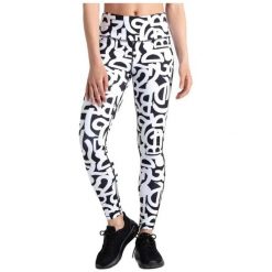 Legginsy fitness damskie Dare2B Influential. Białe legginsy damskie Dare 2B, bez wzorów, ze skóry. Za 73.85 zł.