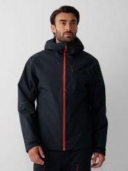 4F Kurtka trekkingowa membrana 10000 męska - czarna XXL. Czarne kurtki męskie 4F, na zimę, l, bez wzorów, klasyczne, bez kaptura. Za 399.99 zł.