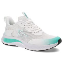 Białe Sneakersy Big Star Sportowe Obuwie Damskie. Białe obuwie sportowe damskie BIG STAR, na wiosnę, bez wzorów, z materiału, bez zapięcia. Za 159.00 zł.