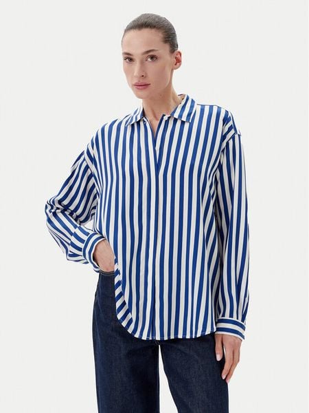 Marc O'Polo Koszula M02 1208 42109 Niebieski Regular Fit. Niebieskie koszule damskie Marc O'Polo, m, bez wzorów, z wiskozy, bez kołnierzyka, bez ramiączek. Za 309.99 zł.