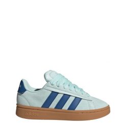 Buty Grand Court Alpha. Brązowe obuwie trekkingowe damskie Adidas, z tkaniny, bez zapięcia. Za 382.95 zł.