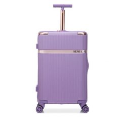 Walizka duża Semi Line. Fioletowe walizki damskie Semi-line, bez wzorów, duże. Za 259.99 zł.