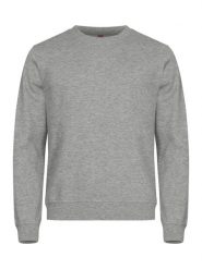Clique Basic Roundneck bluza unisex szary melanż, miękki trwały materiał – grey. Szare bluzy damskie CLIQUE, l, bez wzorów, z bawełny, bez ramiączek, bez kaptura. Za 149.58 zł.