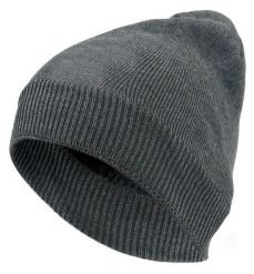 Grafitowa Męska Jesienno-Zimowa Czapka, Ciepła, Uniwersalny Rozmiar, z Kożuchem. Szare czapki męskie Pako Jeans, na zimę, bez wzorów, ze splotem. Za 35.00 zł.