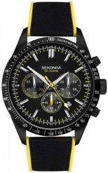Zegarek Sekonda Zegarek męski Sekonda 30018 czarny. Czarne zegarki męskie Sekonda, bez wzorów. Za 585.00 zł.