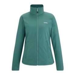 Kurtka Damska Softshell Spacer Connie V. Zielone kurtki sportowe damskie Regatta, bez wzorów, z softshellu, bez ramiączek, bez kaptura, trekkingowe. Za 171.99 zł.