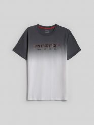 4F T-shirt regular z nadrukiem męski - biały XXL. Białe t-shirty męskie 4F, m, bez wzorów, z bawełny, bez kołnierzyka, bez ramiączek. Za 89.99 zł.
