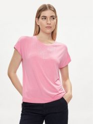 Liu Jo T-Shirt TA4194 JS360 Różowy Regular Fit. Czerwone t-shirty damskie Liu Jo, l, bez wzorów, z wiskozy, bez kołnierzyka, bez ramiączek. Za 469.99 zł.