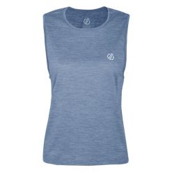 Damski top sportowy Meditate. Niebieskie koszulki sportowe damskie Dare 2B, bez wzorów, z elastanu, bez ramiączek. W wyprzedaży za 67.75 zł.