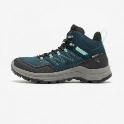 Buty turystyczne damskie Quechua MH100 Mid wodoodporne. Obuwie trekkingowe damskie ITIWIT, z kauczuku, przed kolano, bez zapięcia. Za 269.99 zł.