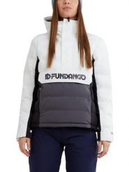 Kurtka narciarska damska Everett Padded Anorak. Białe kurtki sportowe damskie FUNDANGO, l, bez wzorów, z poliesteru, bez ramiączek, bez kaptura, narciarskie. Za 399.00 zł.